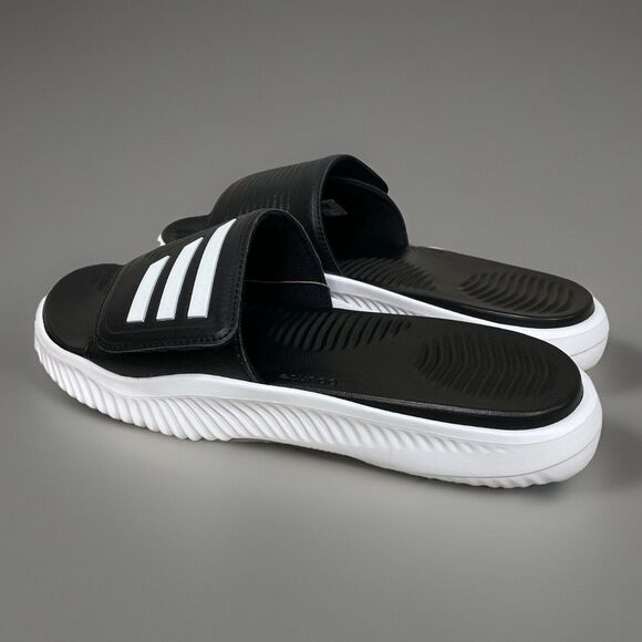 Adidas Alphabounce 2.0 Slides Sandals Black White Mens Size 12 New In Box GY9415 main image 8